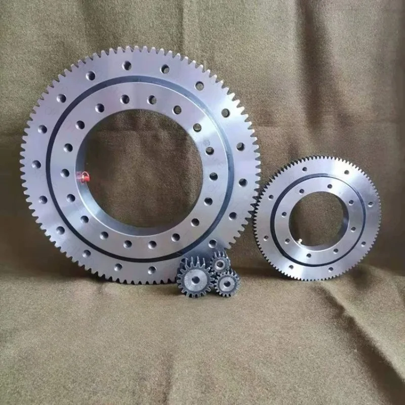 External tooth slewing bearing, small turntable rotating support