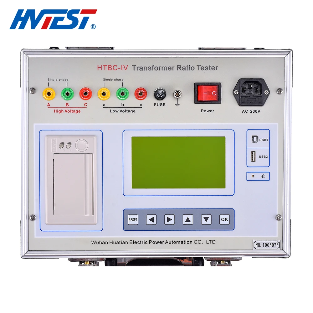 B UHV-331 Automatic TTR Test Set Turns Ratio Group Measuring Instrument Transformer Turns Ratio Tester Kit