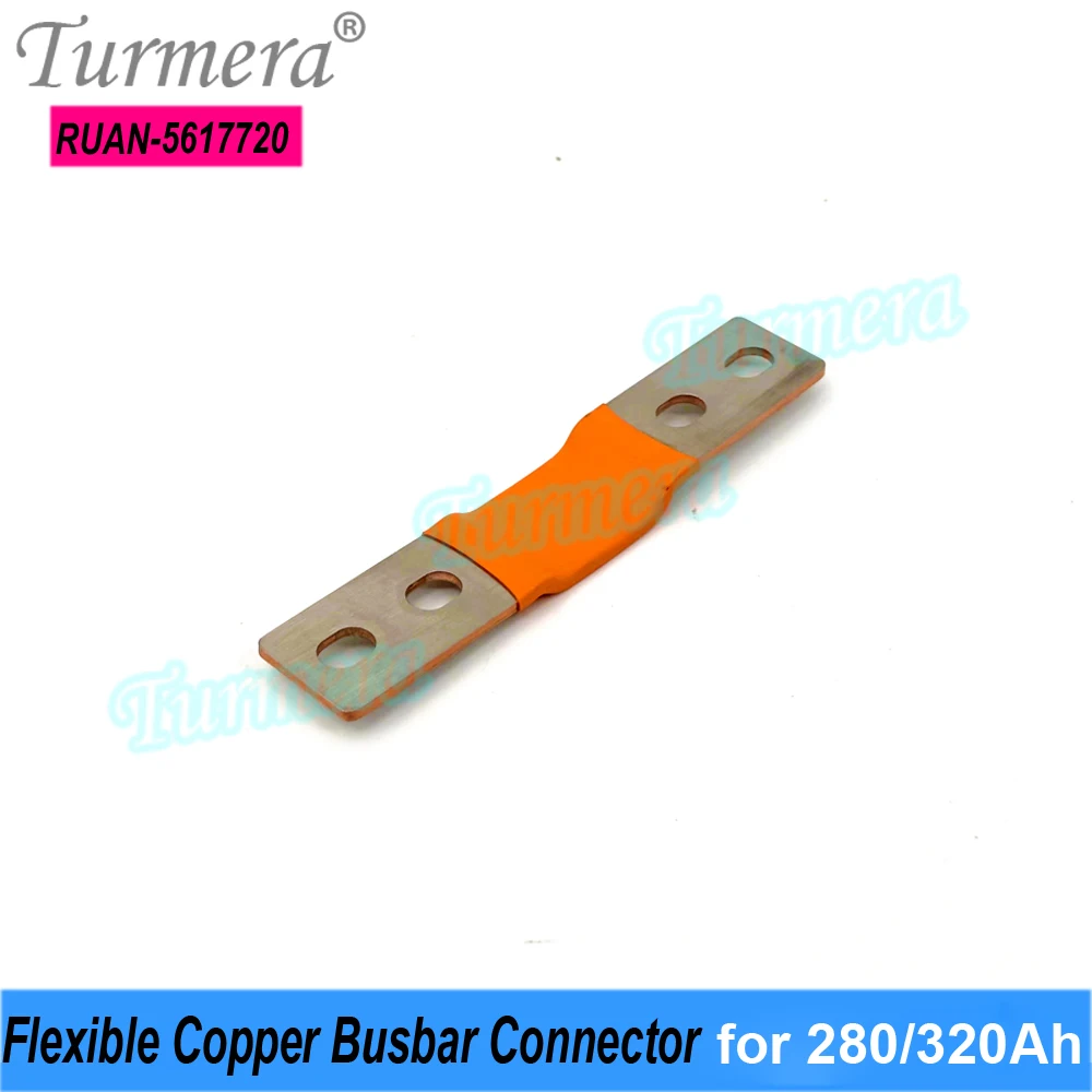 Turmera 12V Sammelschiene Lifepo4-Batterie, flexibler Kupferanschluss, 42 mm, 56 mm, 80 mm, 2 mm, 400 A, für 230 Ah, 280 Ah, 320 Ah Lifepo4-Batterie – Detail 12