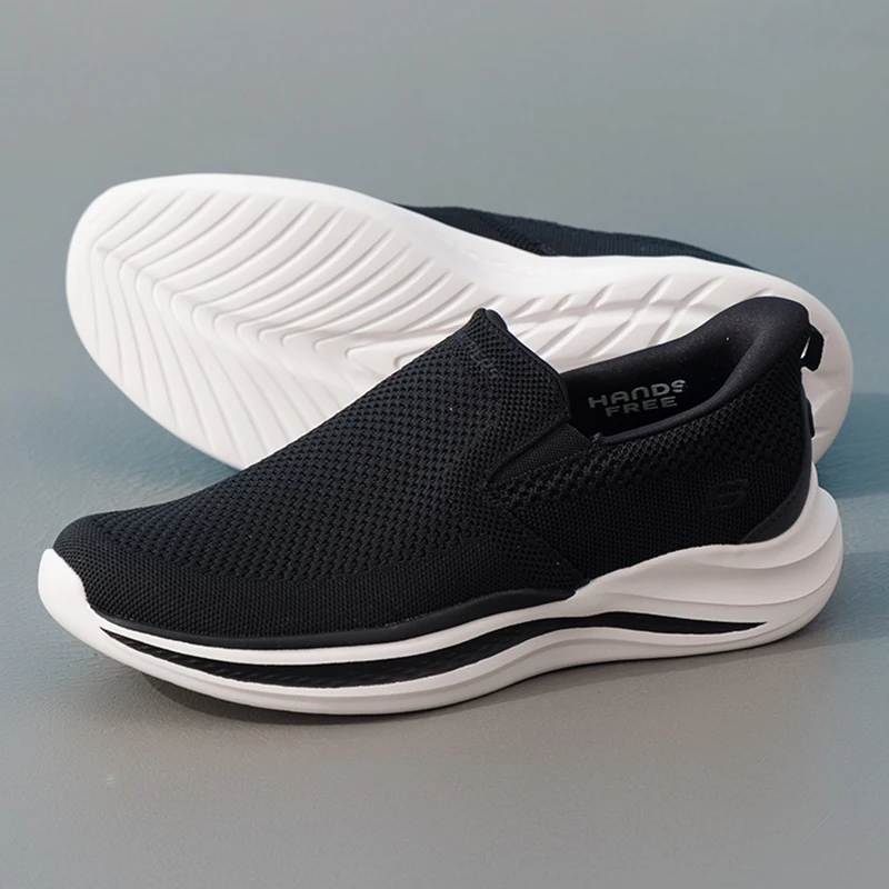 Skechers Men's Sports Shoes, Fitness Training, Walking, Exercise, One-Step-On, Comfortable, Wear-Resistant Casual Shoes 211085-Blk