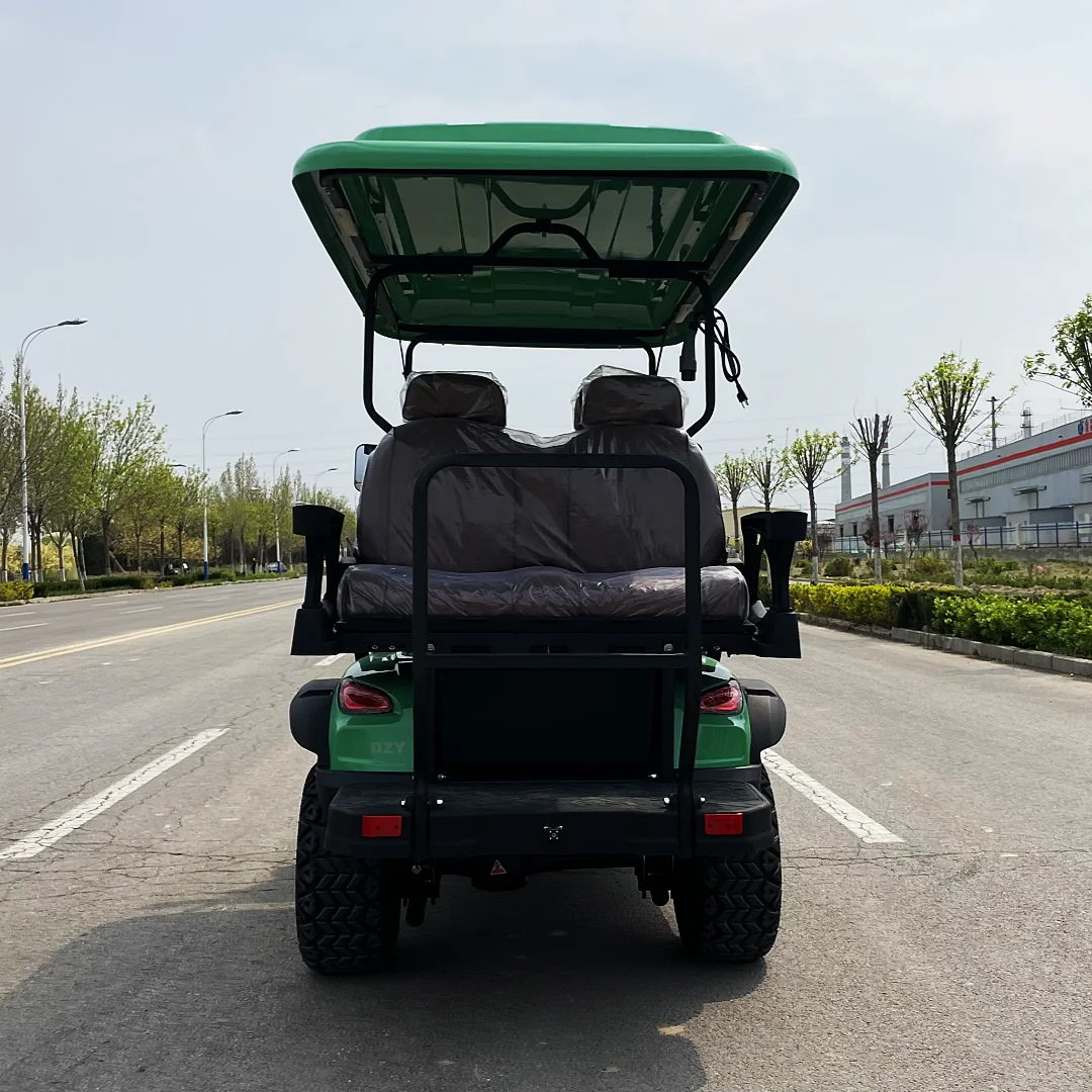 Carrito de Golf 2024 para 4 personas, carrito eléctrico todoterreno exportado a Europa y América, novedad