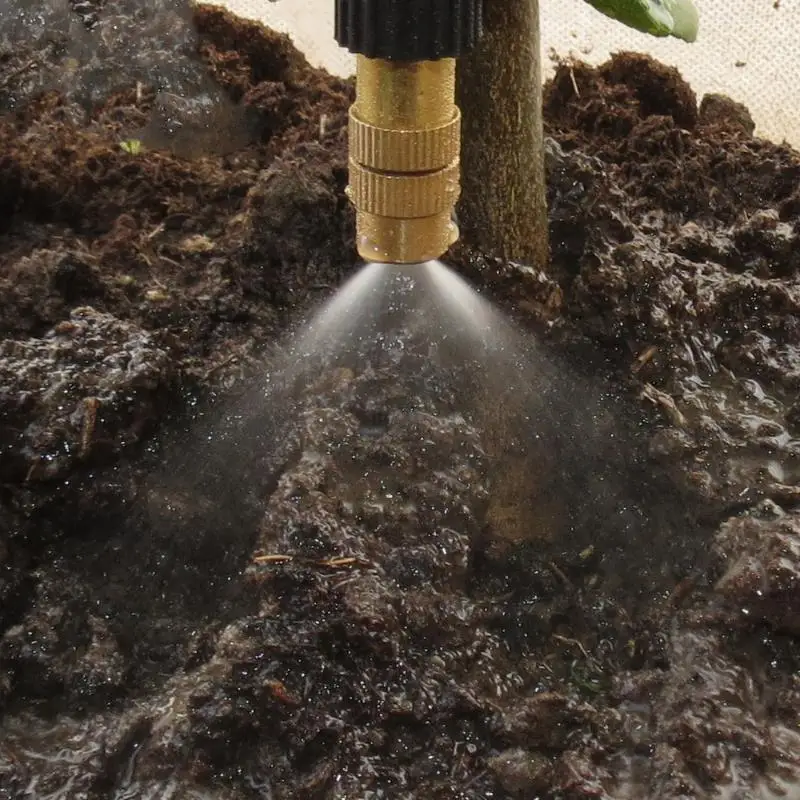 10Pcs Outdoor Misting Cooling System Garden Irrigation Watering Brass Atomizer Adjustable Garden Micro Sprinklers