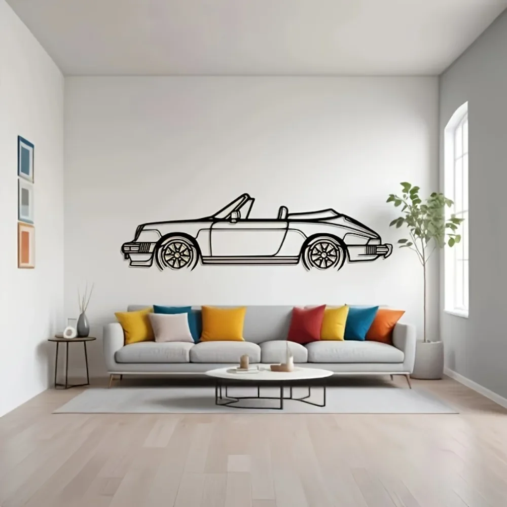 CIFBUY Retro Vintage Convertible Iron Wall Sculpture, Rustproof Metal Wall Art, Accent Hanging Ornament for Garage & Home