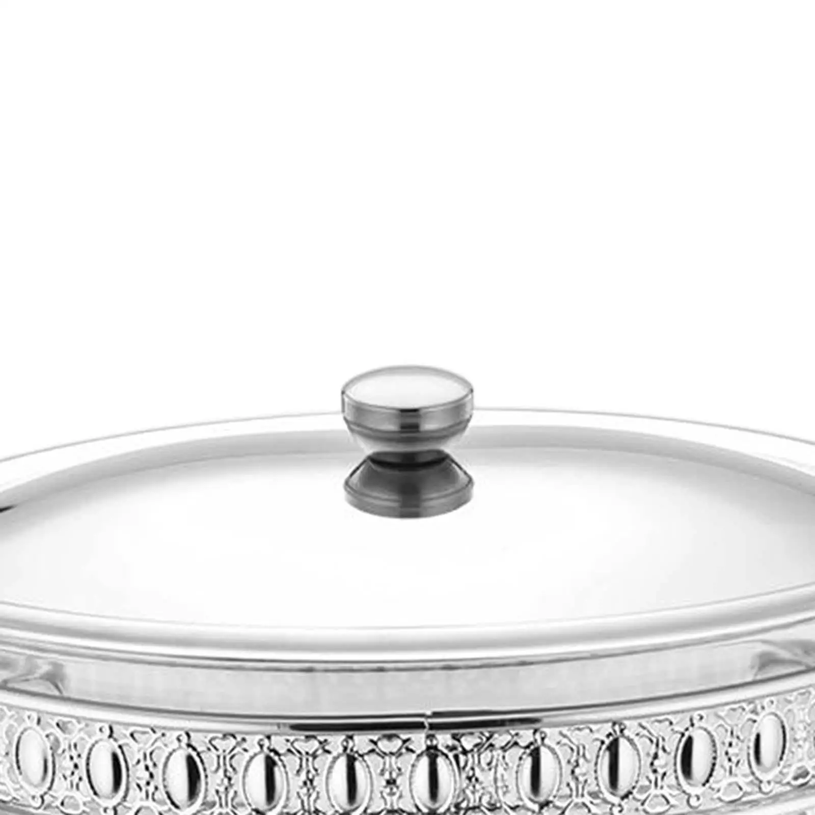 Stainless Steel Chafing Dish Buffet Set, with Glass Viewing Lid , Round Food Warming Tray, for Parties, Dinners and Catering