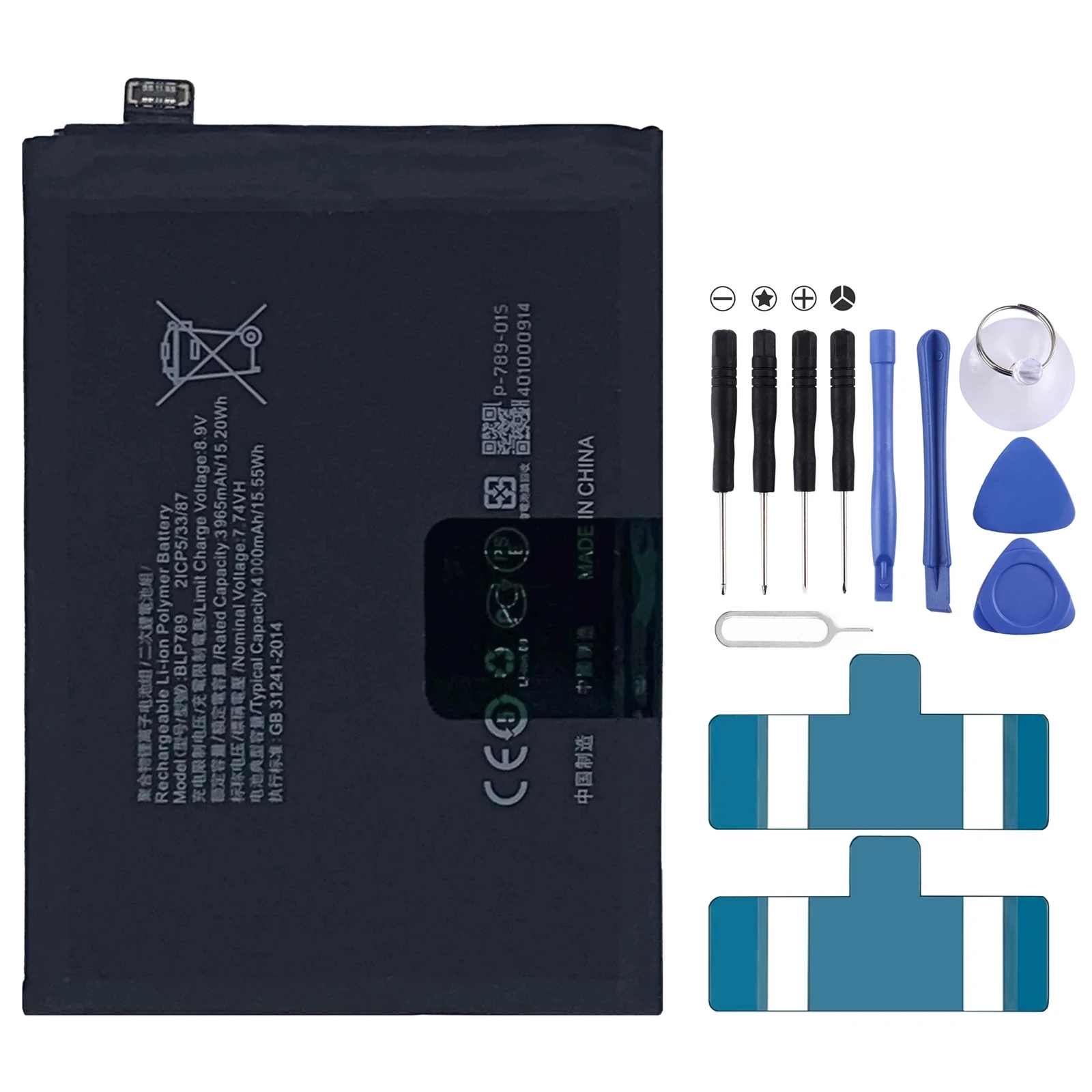 BLP789 4000 mAh Li-Polymer Battery Replacement For OPPO Reno4 5G