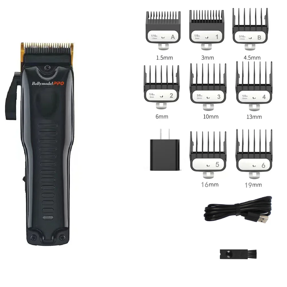 New 7500RPM Babymodel PRO Professional Barber Shop Hair Salon Hair Clipper Trimmer Shaver Set Powerful Motor DLC Alloy Blade