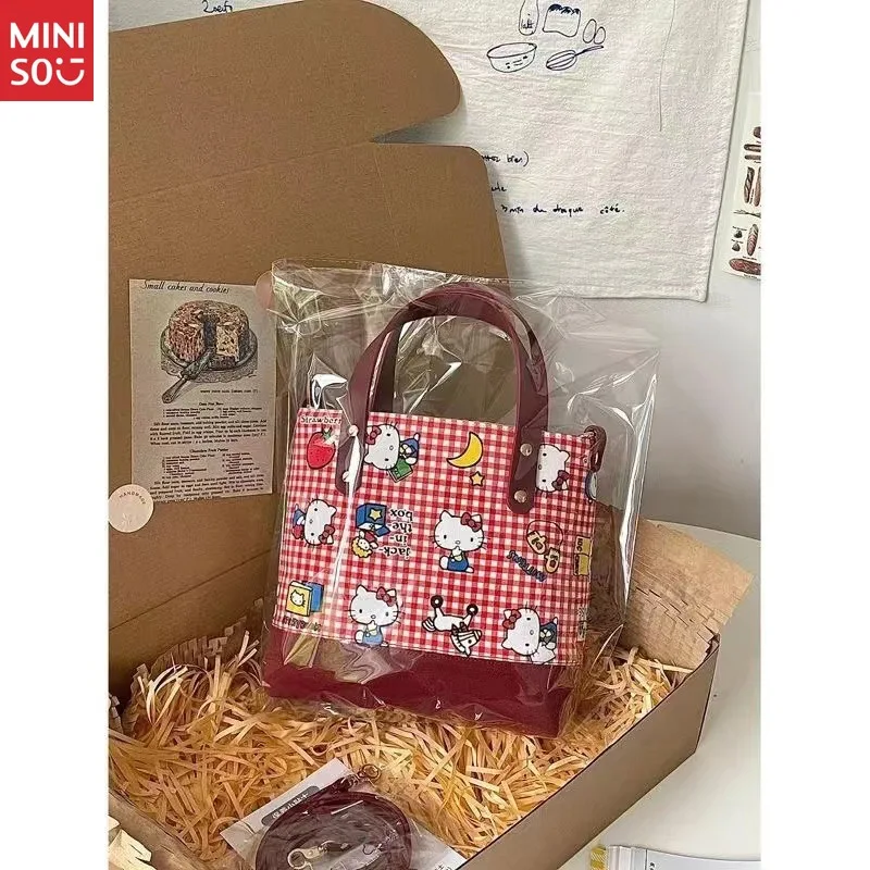 Miniso Hello Kitty Tote Bag for Women, Large Shoulder Bag for Work & Shopping