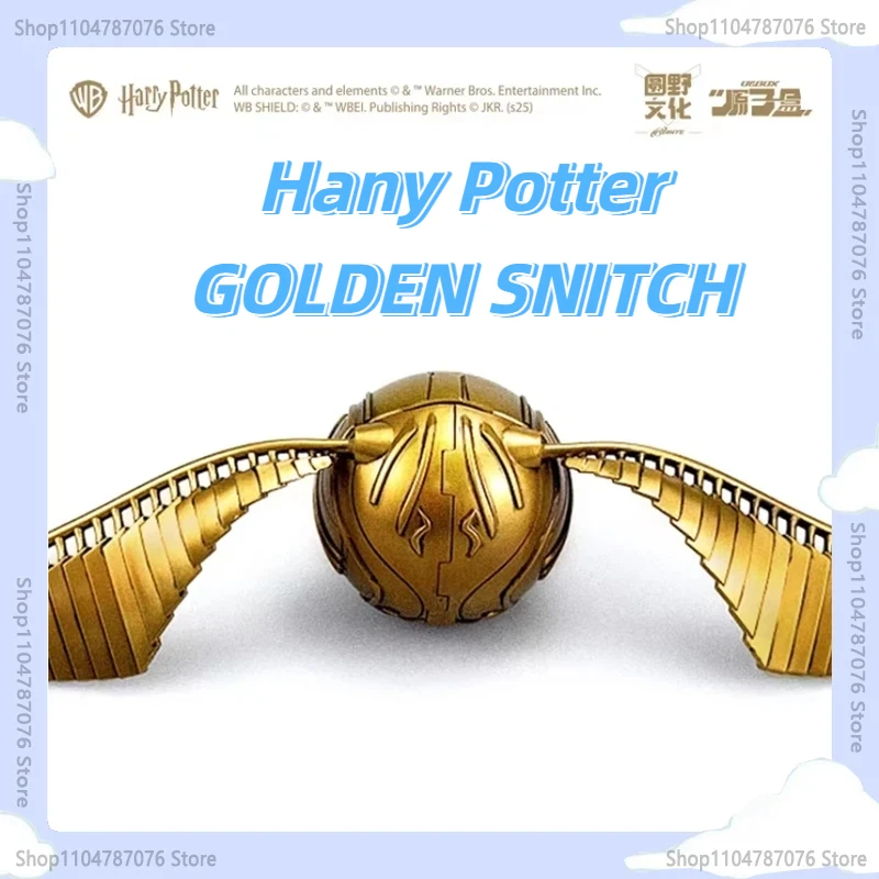 En Stock: Figura Abrible del Snitch Dorado de Harry Potter con Anillo Decorativo, Juguete Periférico de la Película, Regalo de Navidad y Halloween para Fans