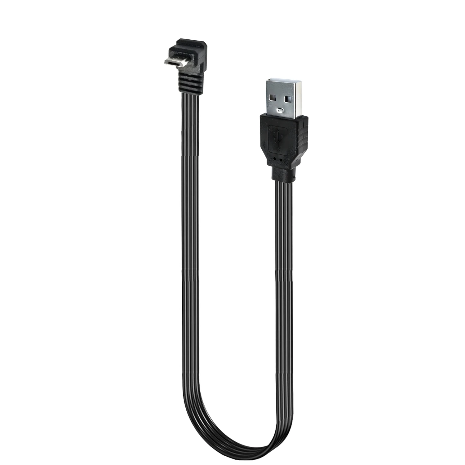 0,1 0,2 M para cima e para baixo e links e ângulo reto 90 °   Plugue micro USB para cabo de dados USB macho 0,5 m 1m para tablet prático