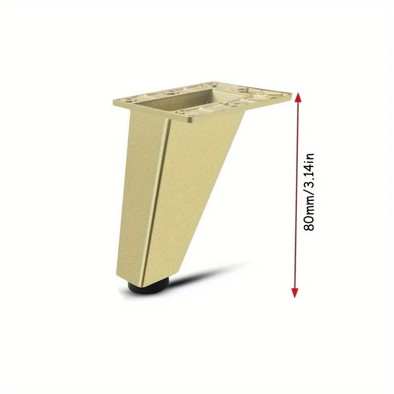 4pcs DIY Aluminum Alloy Cabinet Feet Adjustable Height Office Furniture Legs Sofa Bed Non-slip Support Foot Feet Hardware