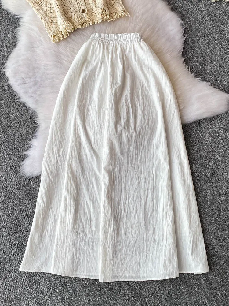 

Sweet Tassel V-ne Lace ort Knit Top High Waist Skirt Two-piece Set Faionable Ensemble Button Closure Summer Outfit