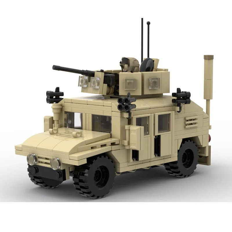 2024 new Hummer Building Blocks M1114  Off road Armored Vehicle Jeep Assault Vehicle Car Model Set Boys Kids Toys Gifts