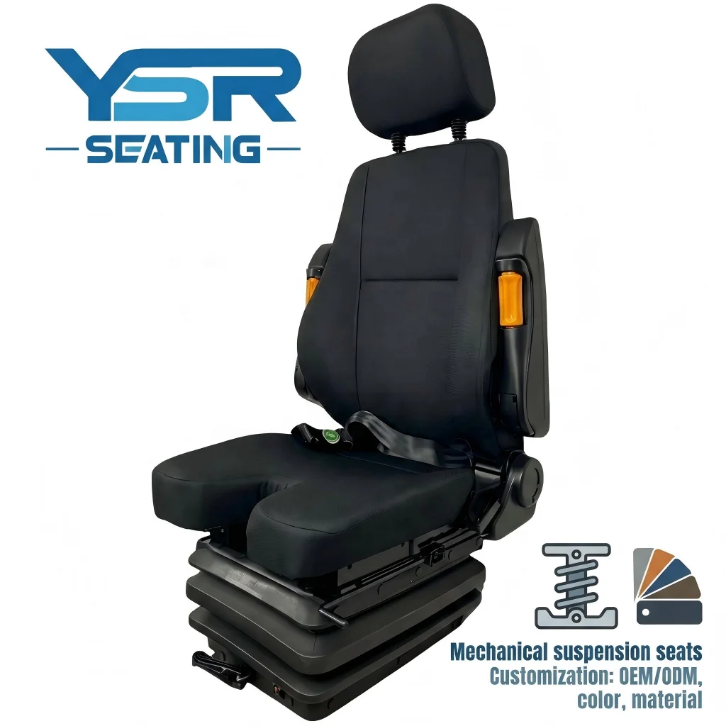Hot Sale Ergonomic Air Suspension Seat For Construction Machinery Tower Crane Driver Seat
