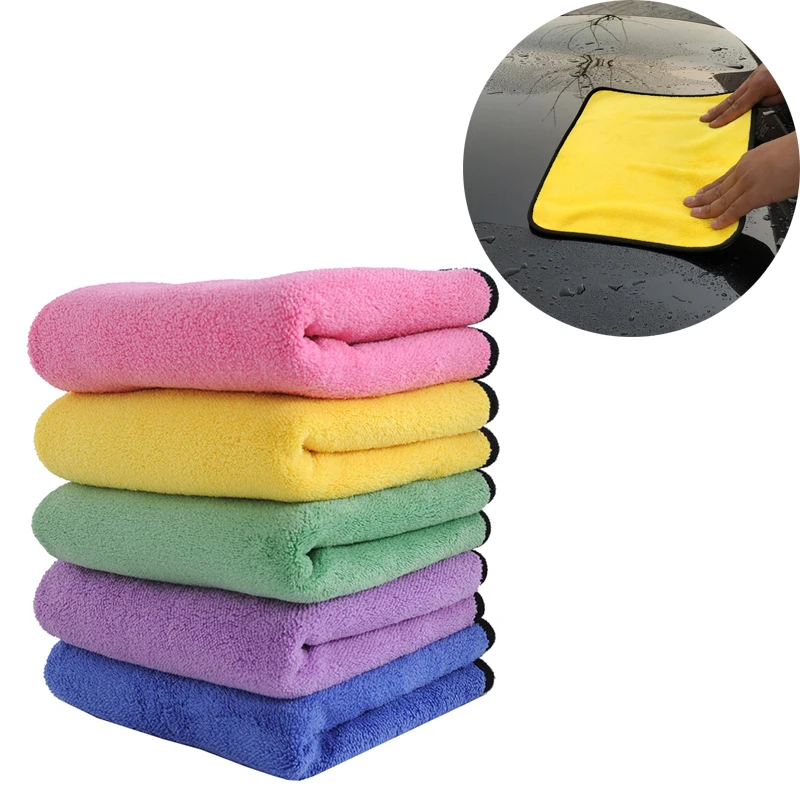 5pcs Car Super Absorbent Car Wash Microfiber Towel Car Cleaning Drying Cloth Extra Large Size Drying Towel Car Detailing 30x30cm