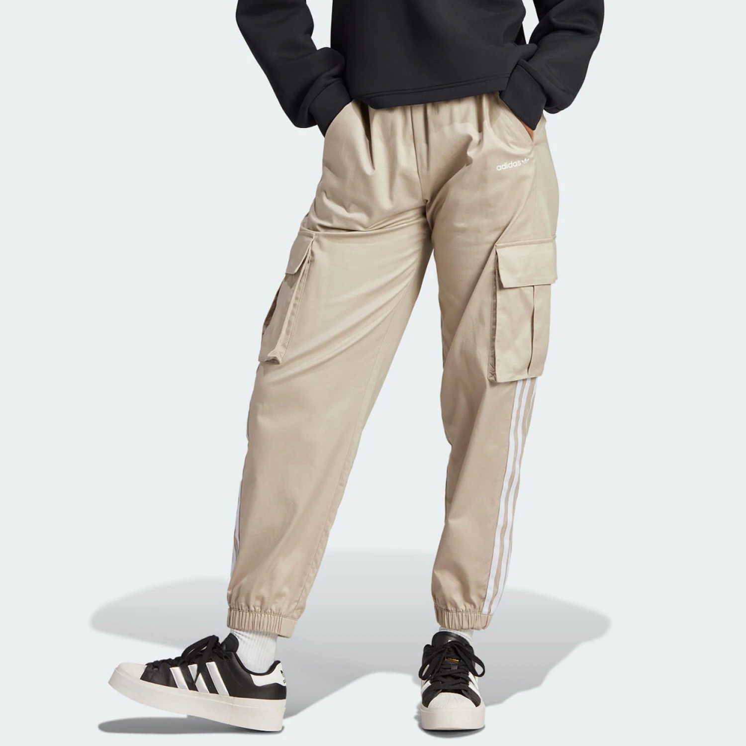 

Adidas Official Genuine Women's Trefoil Casual Woven Cargo Pants IR9797