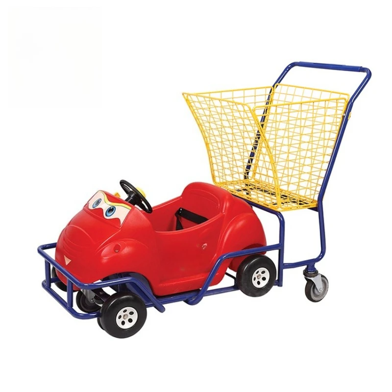 

Shopping mall supermarket shopping cart can carry children's fun cart