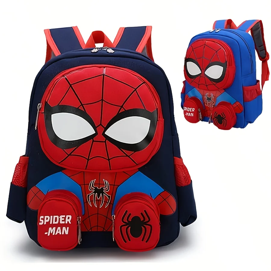 กระเป๋าเป้ Disney Spiderman กระเป๋าเป้สะพายหลังกลางแจ้งแบบพับได้ความจุขนาดใหญ่ ของขวัญสําหรับคริสต์มาส/วันเกิด