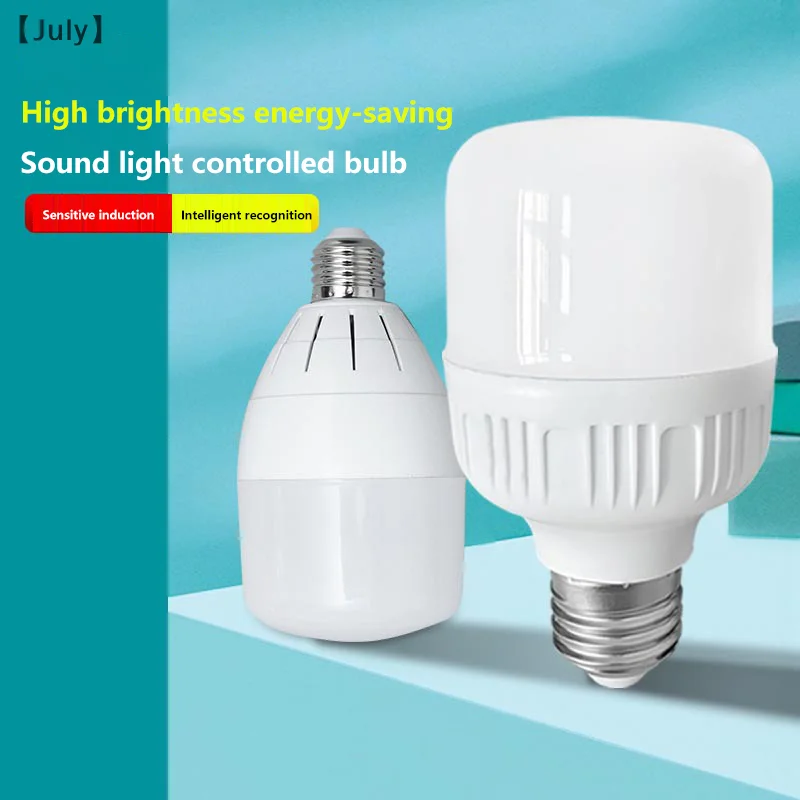 1 Piece 7W 9W 12W 15W LED Motion Sensor Lamp E27 Universal Bulb Smart Sensor For Home Sound And Light Control Sensing Bulb Lamp