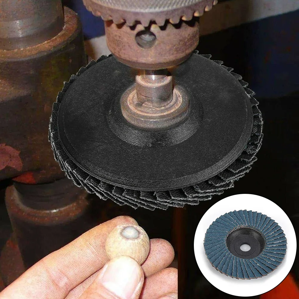 Discos de aleta plana, muelas abrasivas de 3 pulgadas, 75mm, 40, 60, 80, 120, amoladora angular, herramienta de lijado para herramientas abrasivas de pulido de acero y madera