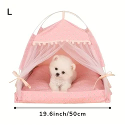 Cat and dog nests, summer semi-enclosed houses, cool mats, foldable outdoor pet tents, tent supplies