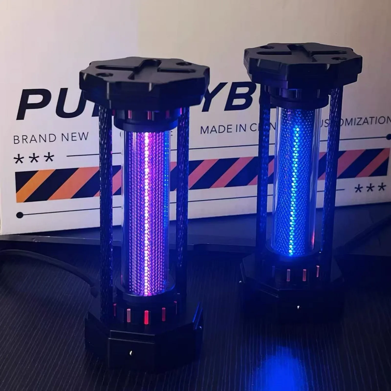 

New Atmosphere Lamp LED Retro Sound Pickup Rhythm Light Electron Tube Music Induction Spectrum Ambient Night Light