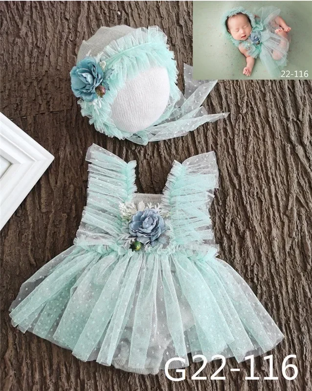 Lace Newborn Photography Outfits Girl Dress Infant Photoshoot Outfits Cute Lace Rompers Newborn Photography Props Set Tutu Skirt