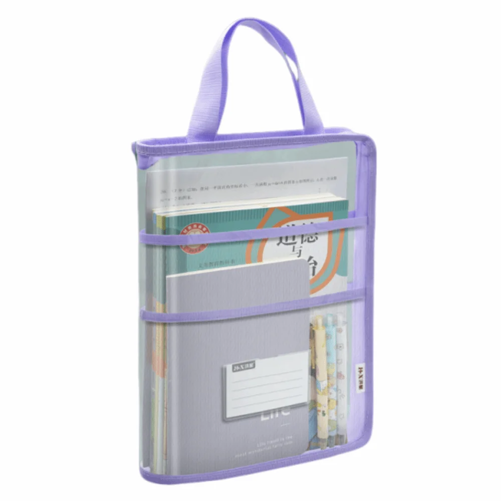 

Visible Test Paper Storage Bag Large Capacity Portable Document Bag Multifunctional A3 Large File Folder Bag