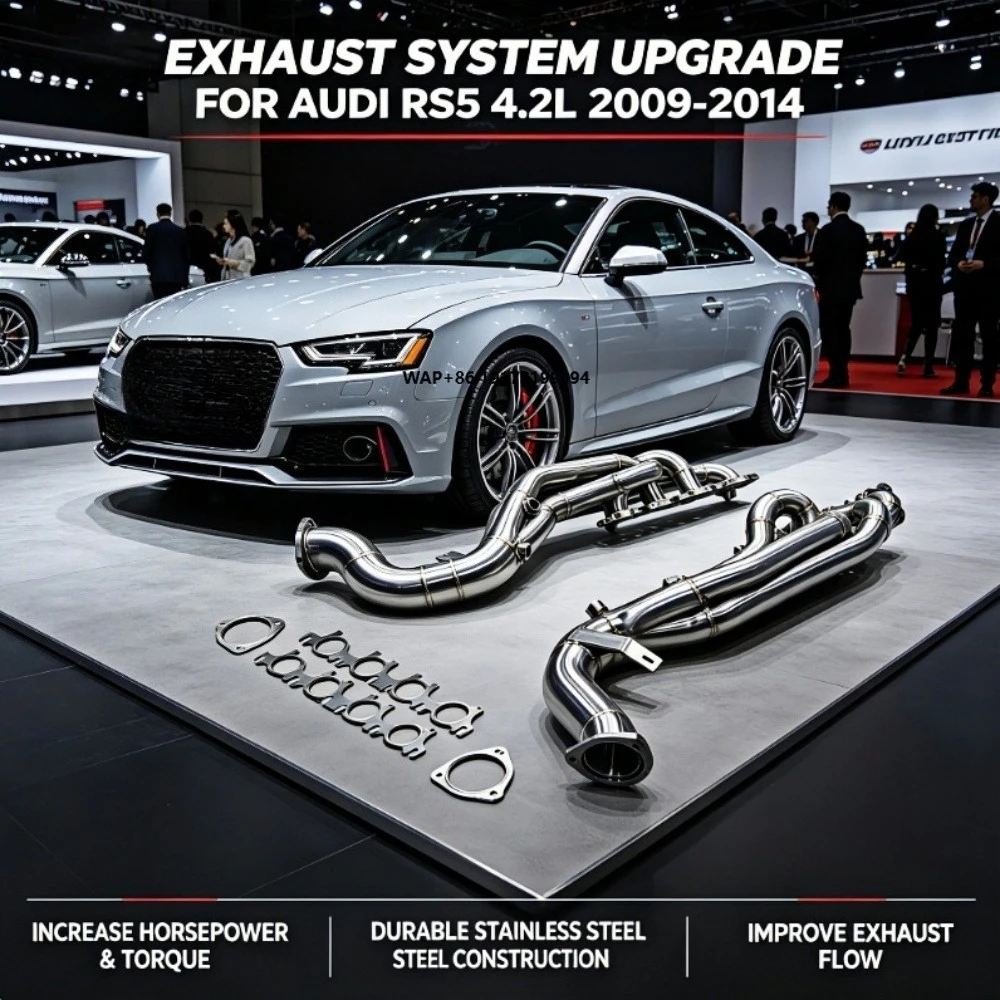 

High-performance Stainless Steel Exhaust Manifold for RS5 4.2L 2009-2014 Car Exhaust Pipes Downpipe Power Upgrade