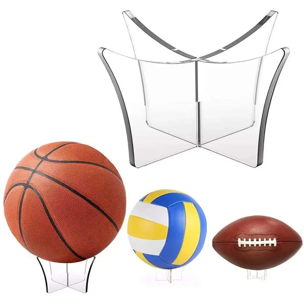 New Acrylic Basketball Ball Stand Support Base Football Football Display Holder Bowling Ball Rugby Ball Rack