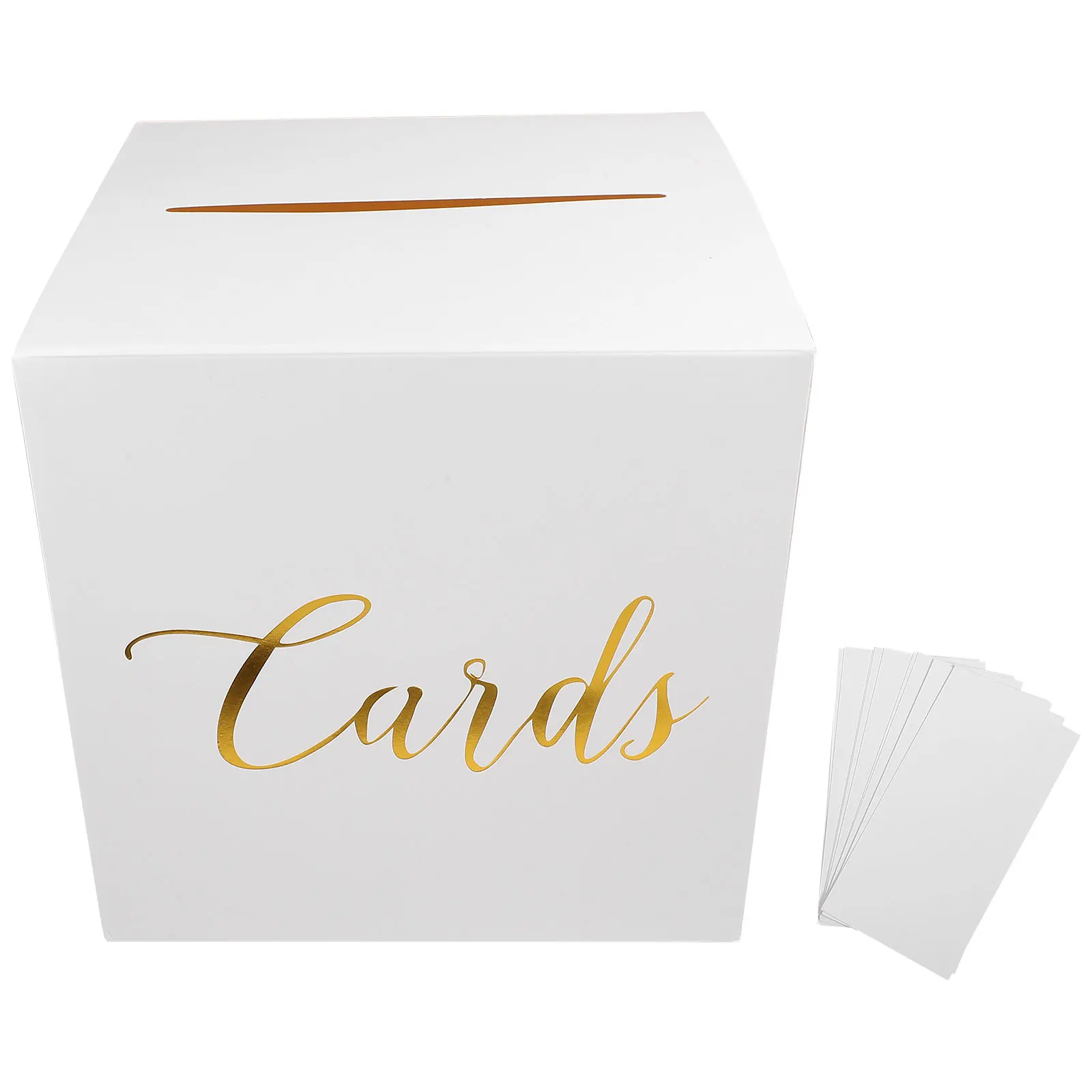 

Wedding Card Box Set Cardboard Gift Card Box Holder for Wedding Reception Envelope Money Card Receiving Box for Party Graduation