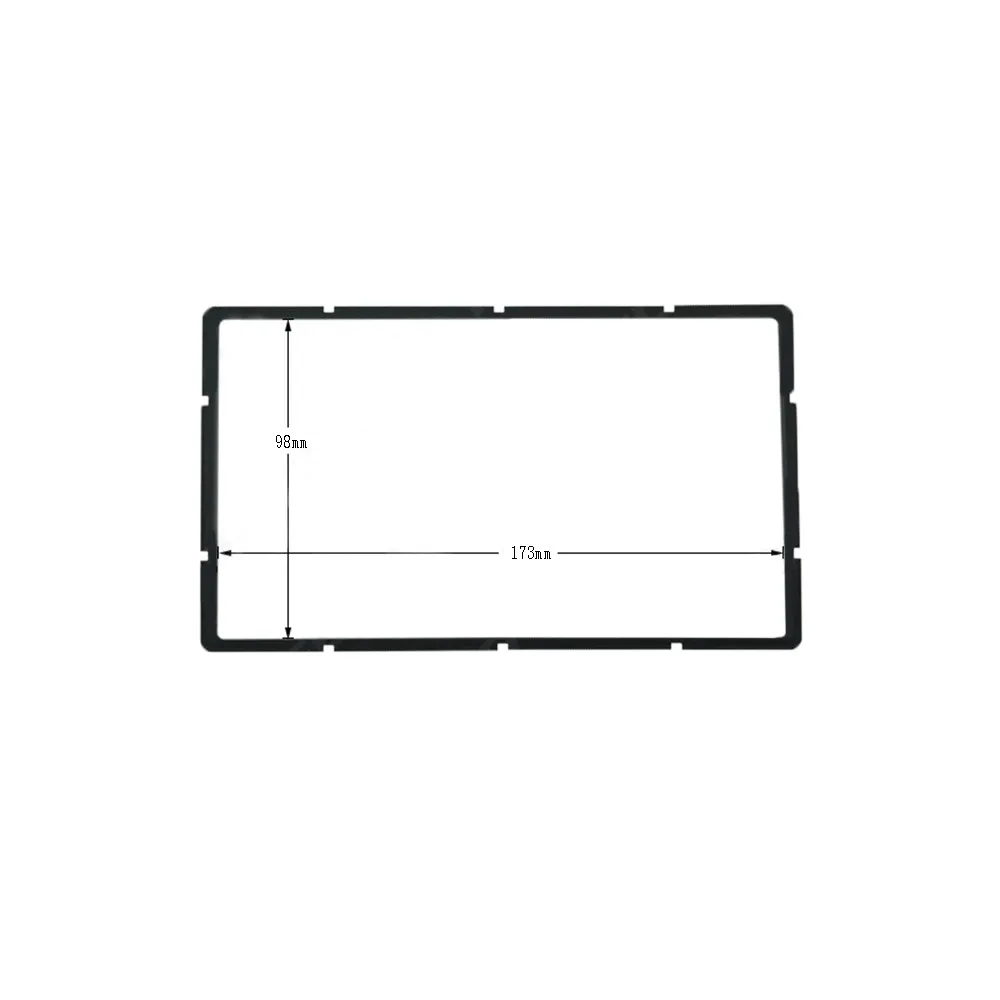 1 Set bingkai Mobil Auto Decal Panel Trim 2DIN Aksesori Dash Interior Player Radio pengganti praktis baru berguna