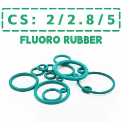 Thickness CS2/2.8/5mm Green FKM O-ring FPM fluorine rubber sealing gasket rubber washer ring wholesale in specifications