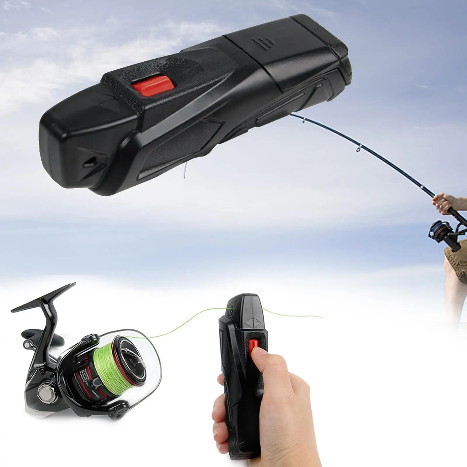 Electric Fishing Line Remover Winder Machine Mini Fishing Reel Line Spooler