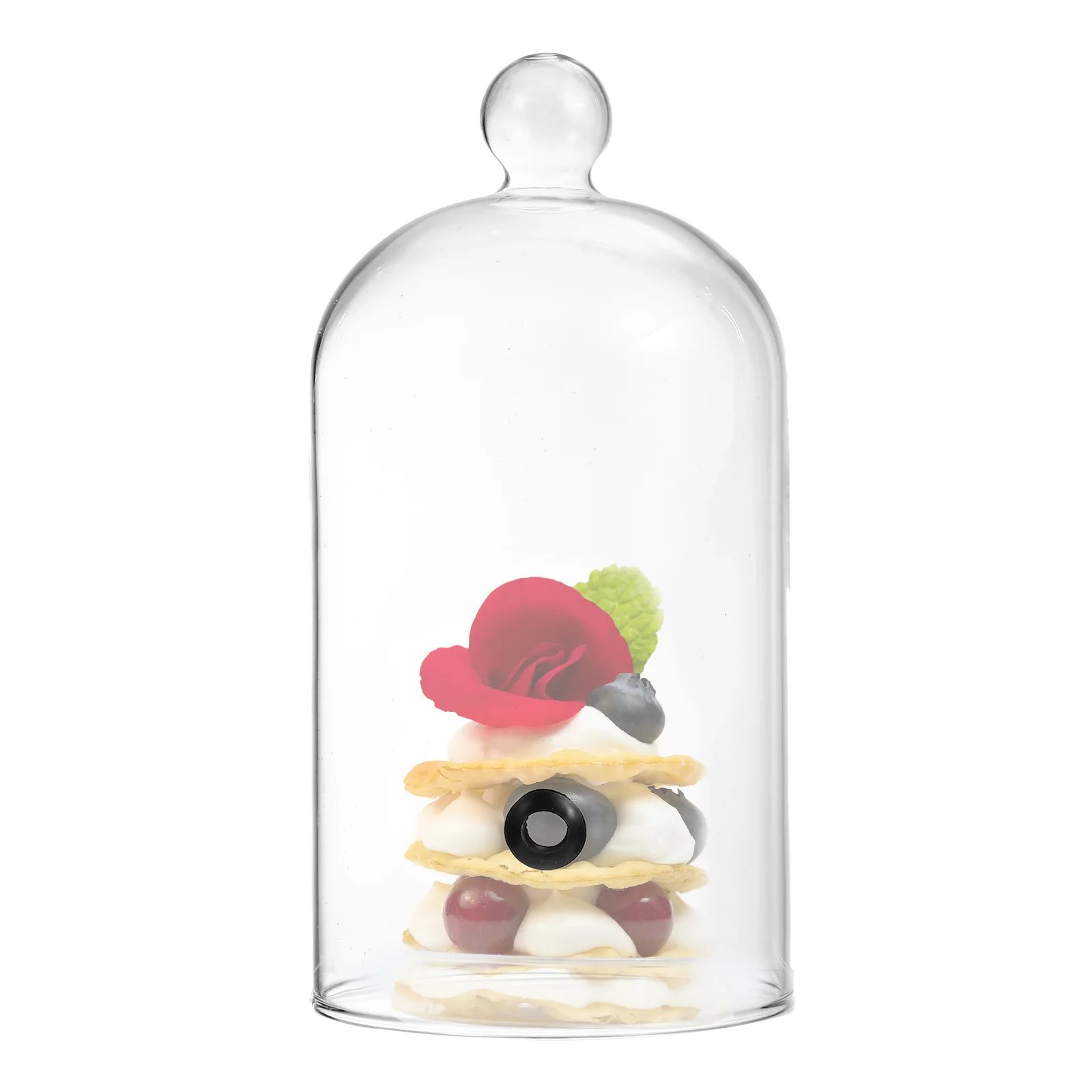 Dome Smoking Cover Lid Glass Cloche Infuser Drinks For Cup Bell Display Cocktail Jar Cold Food Smoker Cake Lids Plate Dessert