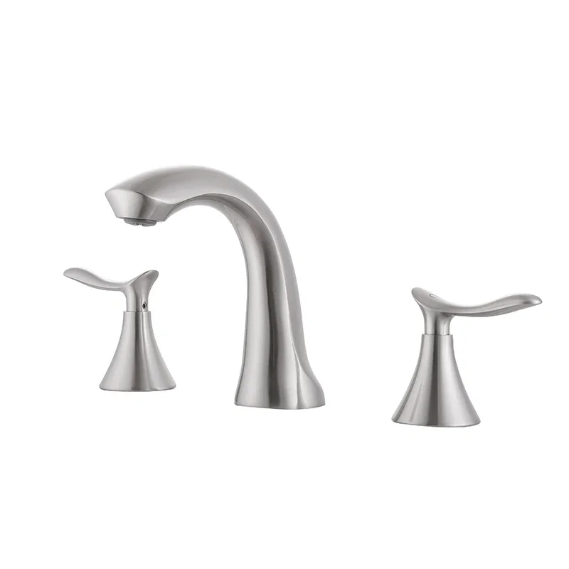 

Modern Single-Handle Basin Faucet for Bathroom Sink Bronze Finish Dual Handle Copper Ceramic Valve Core Cold Water Function