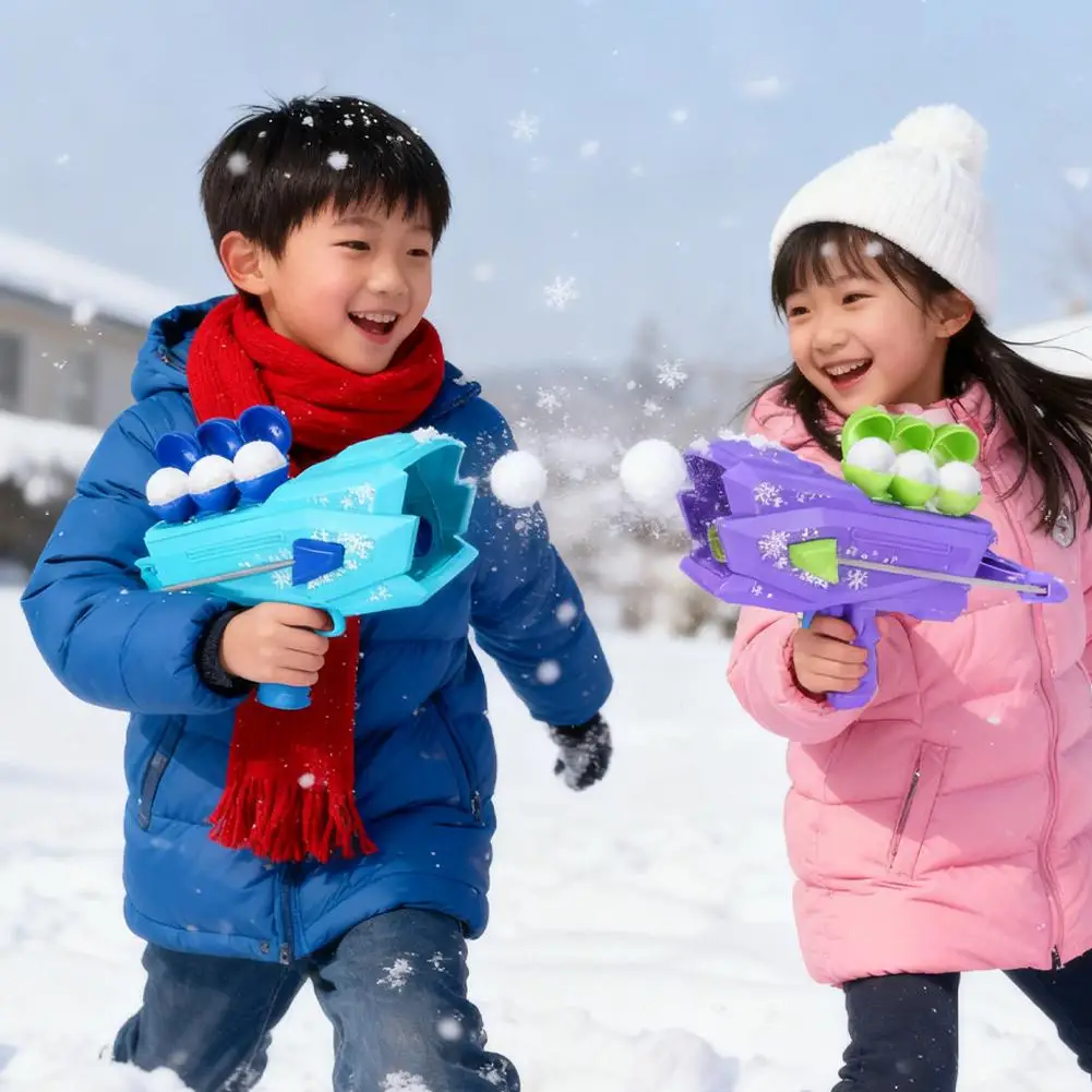 Schneeballpistole für den Außenbereich, Schneeklammerwerfer, Schneeballspielzeug, Schneeballpistole, Kinderspielzeug