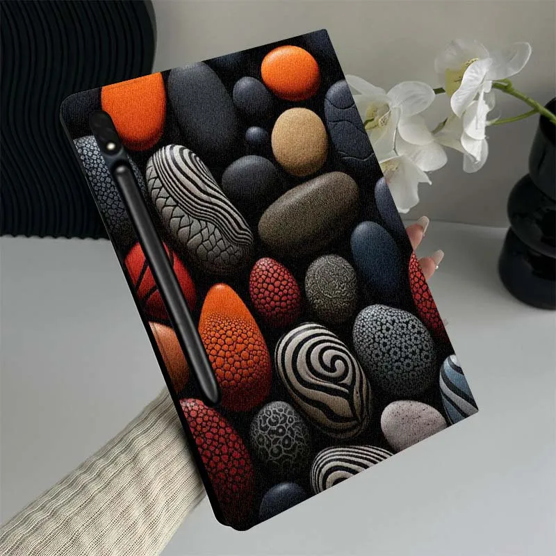 

Colored Pebble Pattern Art Gift Tablet Case For Samsung Galaxy Tab S7 S8 S9 S10 FE Lite