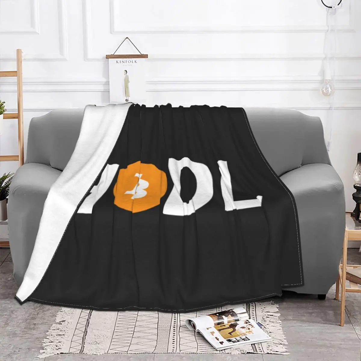 Hodl Bitcoin 383 Bedroom Knee Blanket Thin Wadding Blanket Throw Blanket