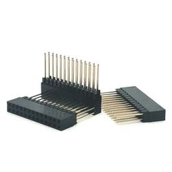 5pcs 2x13 PIN double Row Straight FEMALE PIN HEADER 12MM Strip Connector Socket 2.54MM PITCH pin Long 2x13 Pin 26 Pin PC104