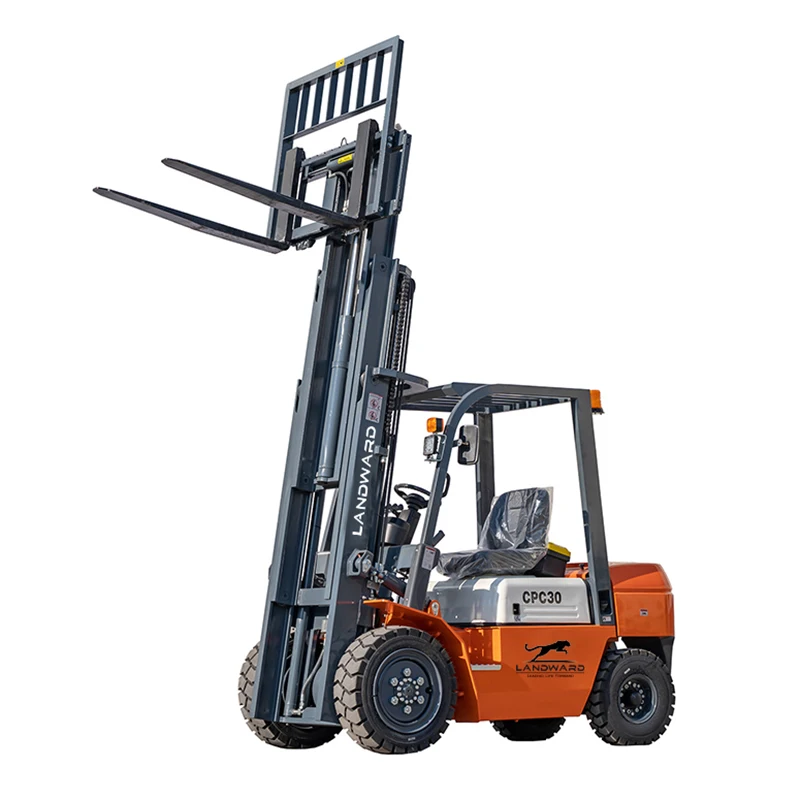 Factory Wholesale Customized Logistics Load Transporter Forklift 5 Ton Small Home Use 4×4 Wheeled Lifting Mini Diesel Forklift