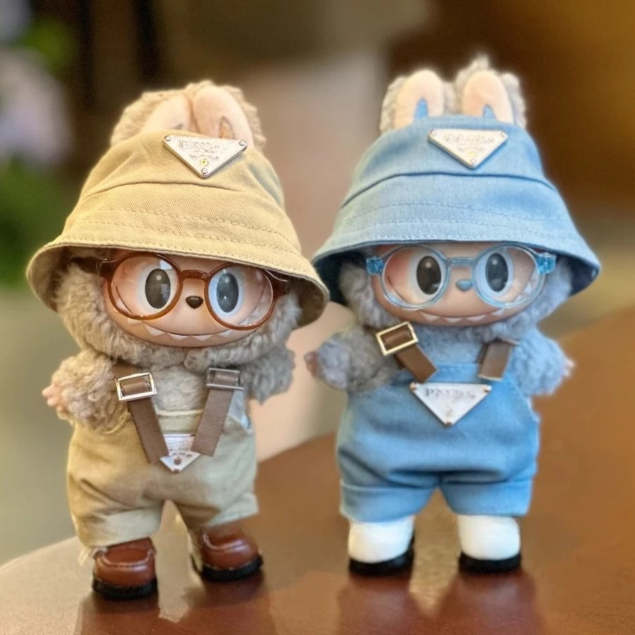 

Labubu Outfit Mini Doll Clothing Set Toys Cute Hats Clothes Shoes Vinyl Doll Accessories Sitting Party Games Toys