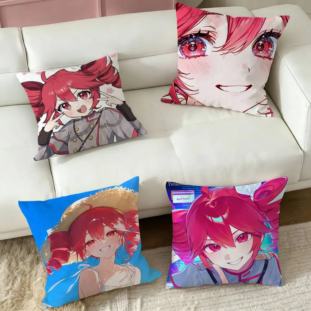 k-kasane t-teto  Square Double-Sided printed Pillow Case Bedroom Bedside Pillow Sofa Cushion Cover