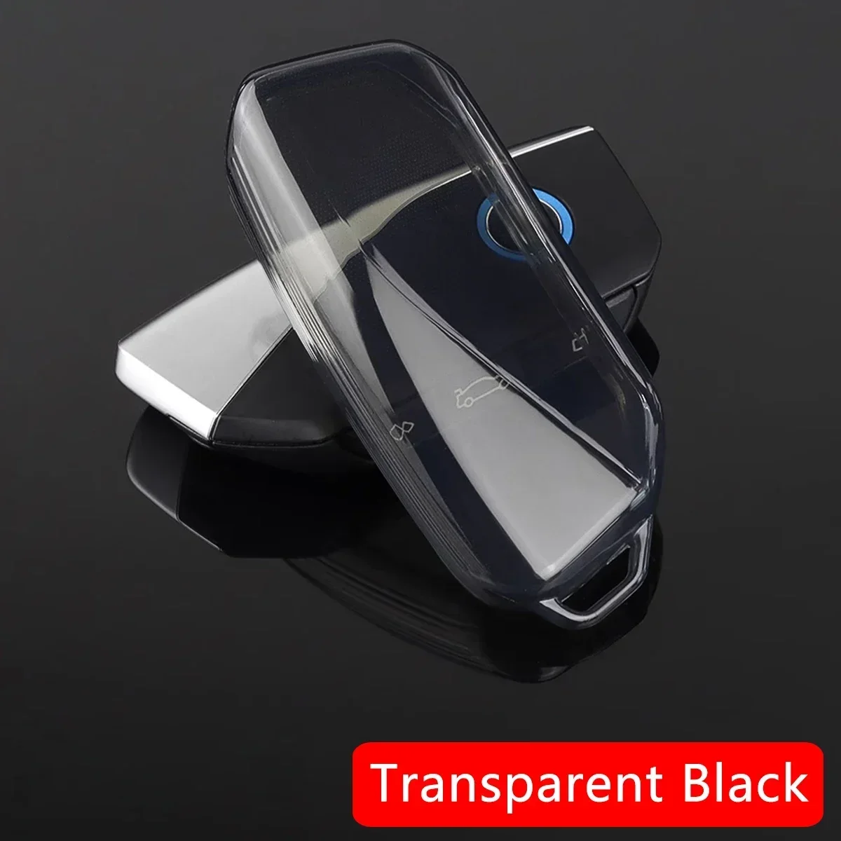 Clear Transparent TPU Car Smart Key Cover Case For 2023 2024 BMW X1 iX XM X5 X6 X7 i7 Accessories