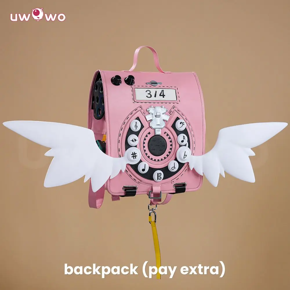 UWOWO 콜라보 시리즈: 게임 젠리스 존 제로 ZZZ 치나츠 레미엘 꿈의 천사 코스프레 의상 가방 포함 할로윈 의상