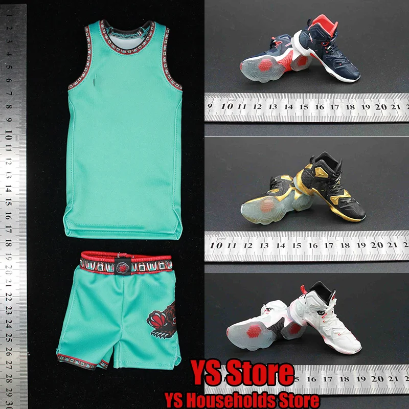 Basketball Fans Collection 1/6 Mini Jersey Clothes Set Accessory Hollow Shoes Model Toys For 12