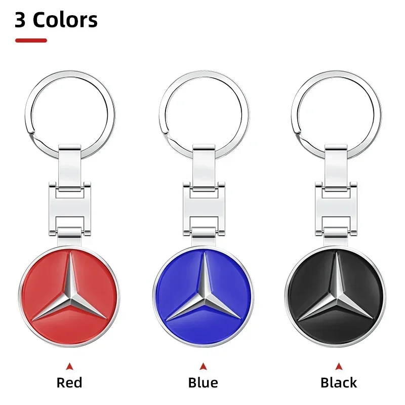 Creative Metal Car Keyring Pendant Car Keychain For Mercedes Benz A B C E S ML GLK GLE GLS GLC SLK Class AMG Keychain Accessory