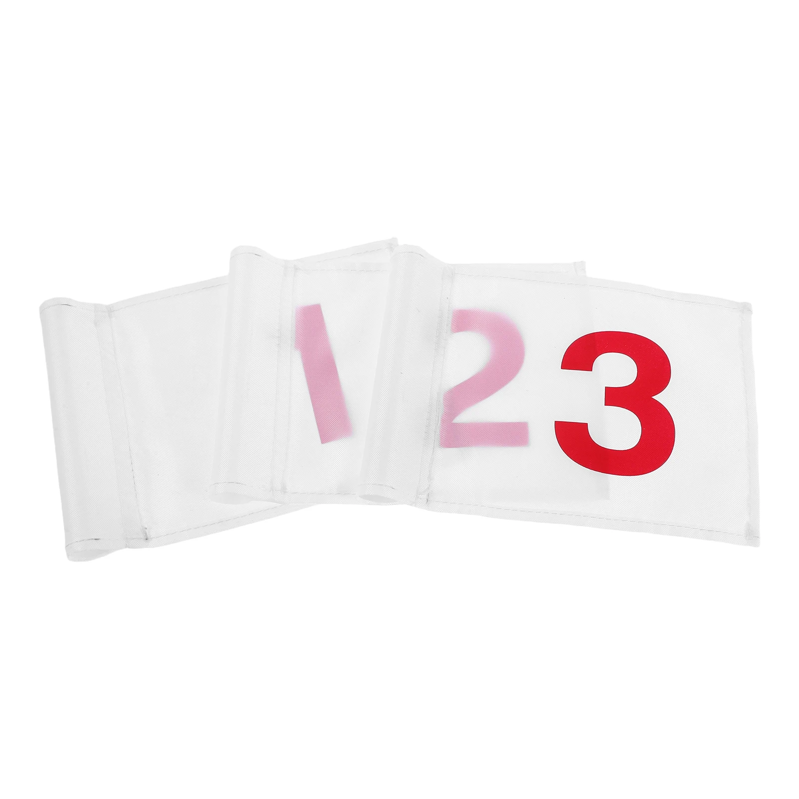 

3pcs Golf Training Flags Mini Putting For Backyard Practice Lightweight Nylon Banners With Tube High Visibility