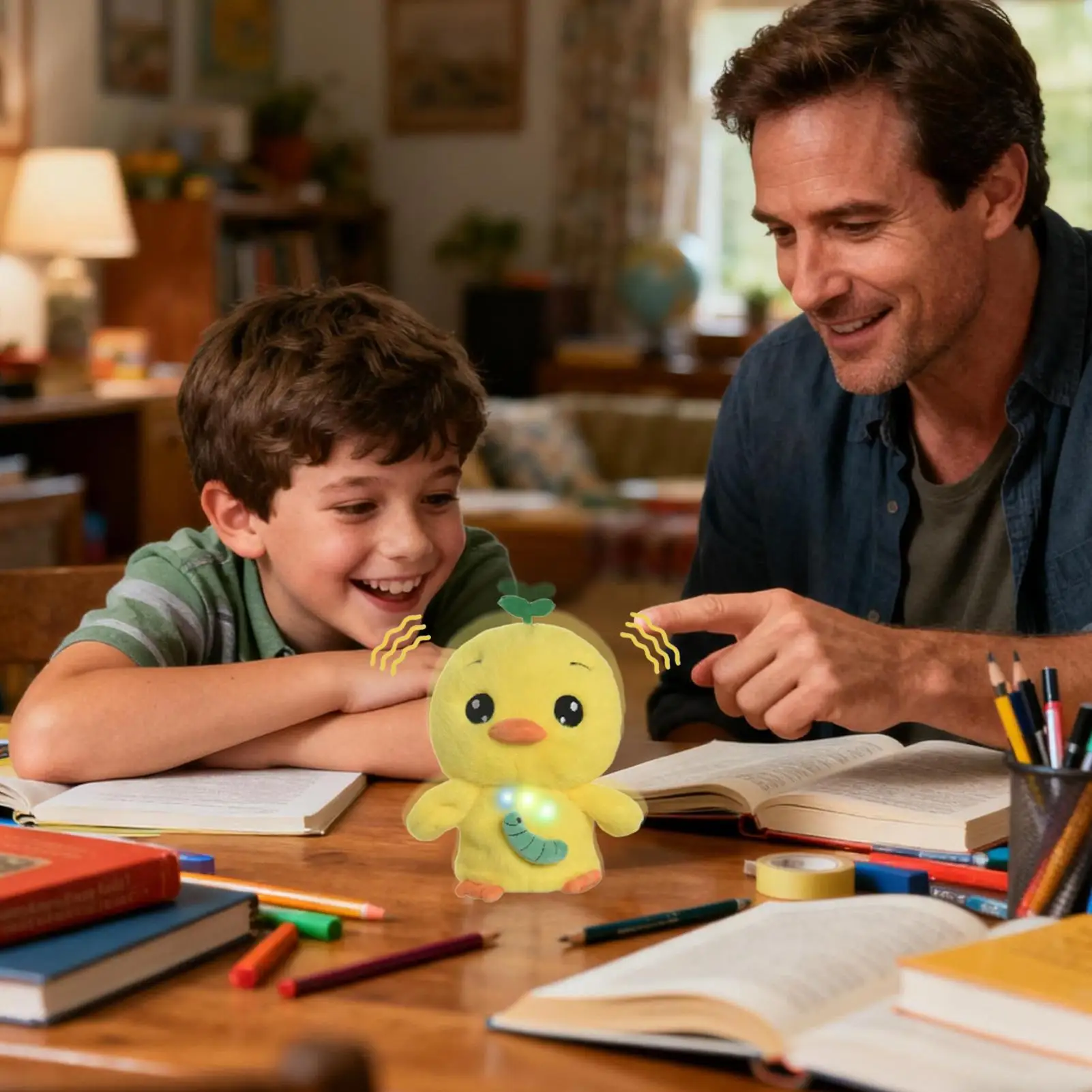 電子ペット かわいい リアルな面白いインタラクティブな会話型ロボット動物人形 光と音付き 男の子 女の子 家庭用 室内 寝室用