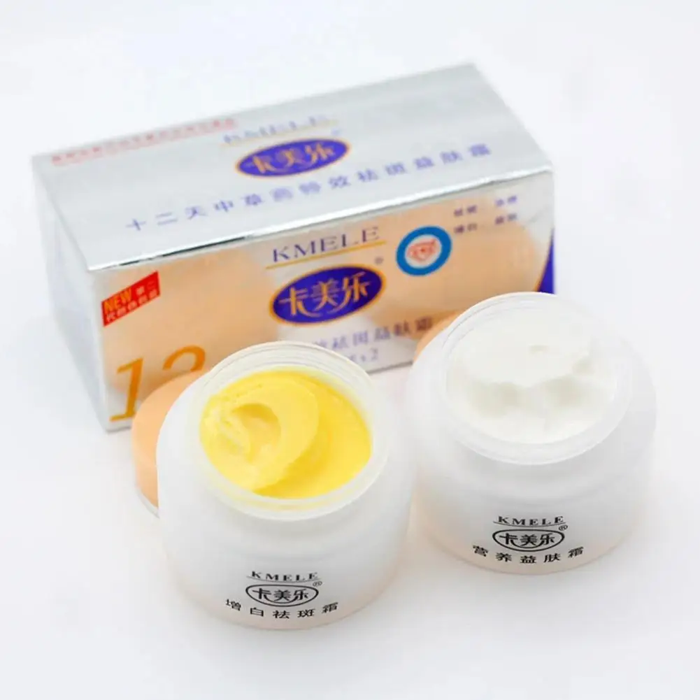 Original 1 Sets Kemele Kmele Whitening Cream Effect 12 Cream In Morning And Days Night Combo Cream