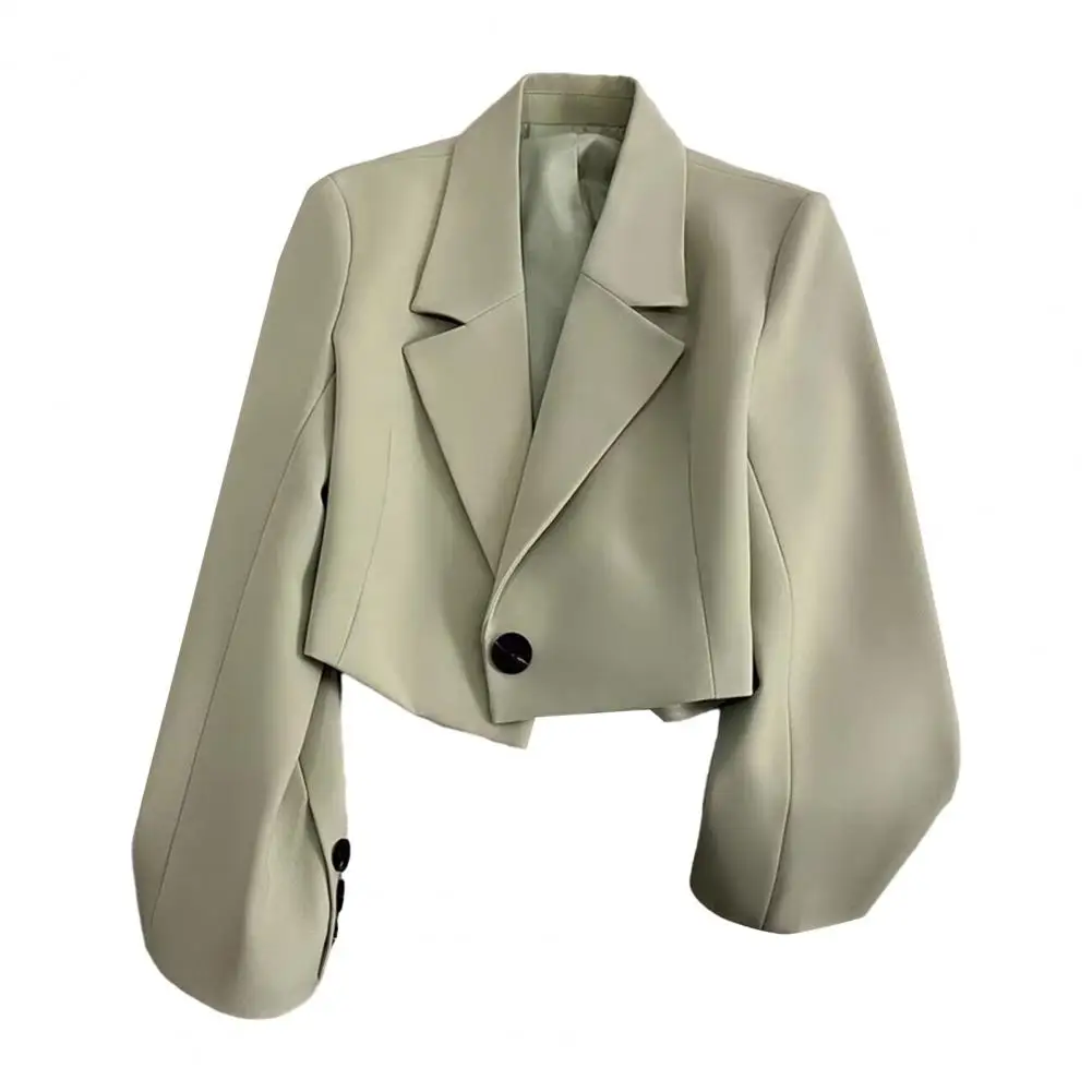 2024 New Office Cropped Blazer primavera donna Street manica lunga giacca autunno inverno moda donna Blazer Versatile